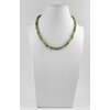 Exclusive jade facet necklace, silver