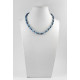 Exclusive necklace "On the Deep" Mother-of-pearl, Sodalite facet