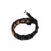 Exclusive leather bracelet &quot;Arrest&quot; Garnet, Sunstone