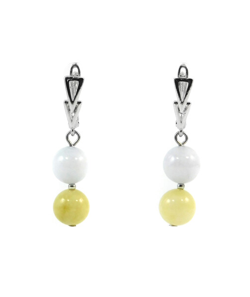 Exclusive earrings "Marshmallow" Quartz