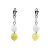 Exclusive earrings &quot;Marshmallow&quot; Quartz