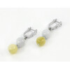 Exclusive earrings &quot;Marshmallow&quot; Quartz