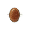 Ring Aventurine brown silver