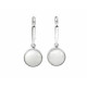 Adular long earrings, silver