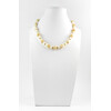 Exclusive necklace &quot;Taste&quot; Mother of pearl, cube