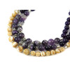 Exclusive necklace &quot;Mariam&quot; Amethyst, mother-of-pearl, 3 rows