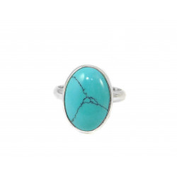Ring Turquoise press, silver