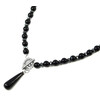 Exclusive necklace &quot;Agate drop&quot; Agate, Hematite facet