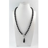 Exclusive necklace &quot;Agate drop&quot; Agate, Hematite facet