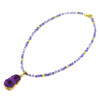 Exclusive necklace &quot;Crocus&quot; Zircon faces, Druze