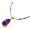 Exclusive necklace &quot;Crocus&quot; Zircon faces, Druze