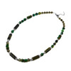 Exclusive necklace &quot;Green pearl&quot; Hawk&#039;s eye, Topaz, Jasper, Tiger&#039;s eye