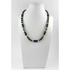 Exclusive necklace &quot;Green pearl&quot; Hawk&#039;s eye, Topaz, Jasper, Tiger&#039;s eye