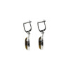 Tiger&#039;s eye earrings, silver