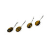 Tiger&#039;s eye earrings, silver