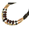 Exclusive necklace &quot;Solar system&quot; Topaz, Sunstone, log, Bull&#039;s eye link