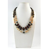 Exclusive necklace &quot;Solar system&quot; Topaz, Sunstone, log, Bull&#039;s eye link