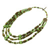 Exclusive necklace &quot;Rhapsody&quot; Onyx, Jasper, 3 rows