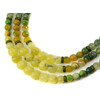 Exclusive necklace &quot;Windmill&quot; Prenite, Jasper, Yellow Turquoise, Faceted Agate