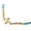 Exclusive necklace &quot;Zorya&quot; Amazonite cube face, Lapis lazuli, Sun stone