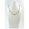 Exclusive necklace &quot;Zorya&quot; Amazonite cube face, Lapis lazuli, Sun stone