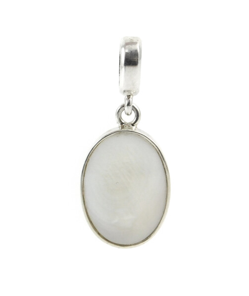 Mother-of-pearl pendant, silver