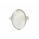 Mother-of-pearl ring, silver
