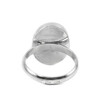 Mother-of-pearl ring, silver