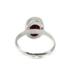 Ruby ring, silver