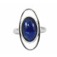 Sapphire ring, silver