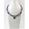 Exclusive necklace &quot;Prima donna&quot; Amethyst, crumb, Onyx crumb