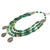 Exclusive necklace &quot;Dokia&quot; Agate, 3 rows