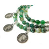 Exclusive necklace &quot;Dokia&quot; Agate, 3 rows