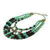 Exclusive necklace &quot;Marengo&quot; Turquoise, Shungite