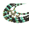 Exclusive necklace &quot;Marengo&quot; Turquoise, Shungite