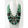 Exclusive necklace &quot;Marengo&quot; Turquoise, Shungite