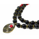 Эксклюзивное ожерелье "Трья 2" Агат, Коралл (Коллекция "Этника")