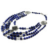 Exclusive necklace &quot;Azure&quot; 4 rows