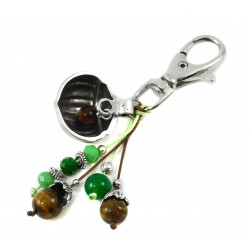 Exc. accessories for "Mineralia" bags Chrysoprase, Tiger's eye