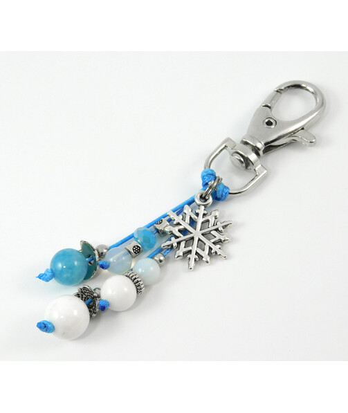 Accessories for "Mineralia" bags Aquamarine, White agate, Moonstone