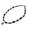 Necklace &quot;Flow of time&quot; Agate, Hematite