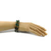 Bracelet &quot;Hutsul motifs&quot; Cat&#039;s eye, Labrador, Malachite, Lava