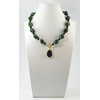 Necklace &quot;Ice Mountain&quot; Zoisite, Tourmaline