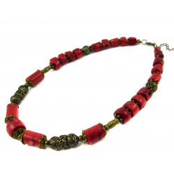Necklace "Laurentina" Coral