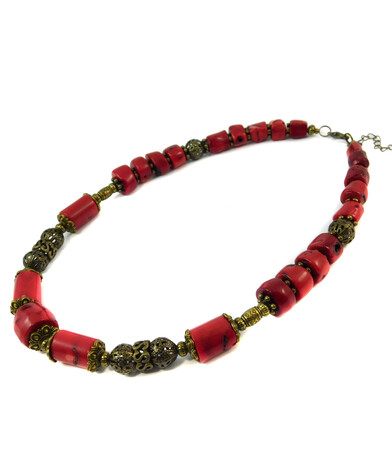 Necklace "Laurentina" Coral