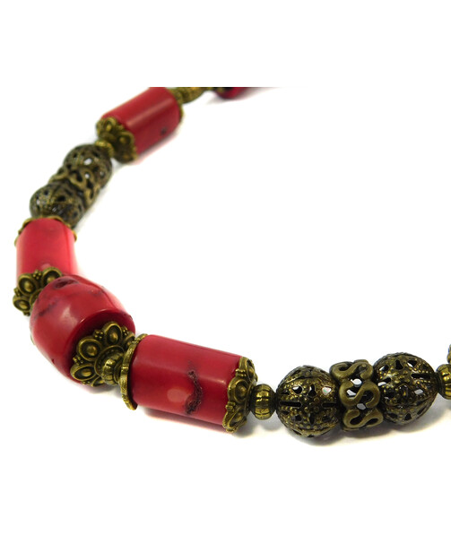 Necklace "Laurentina" Coral