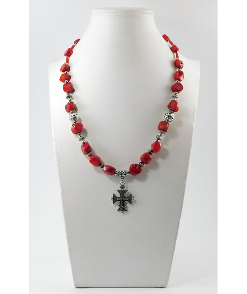 Necklace "Marisol" Coral galotvka