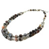 &quot;Magic Agate&quot; necklace Botswana agate