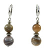 Earrings &quot;Magic of agate&quot; Botswana agate