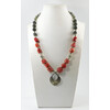 Necklace &quot;Grey Dreams&quot; Coral, Labrador